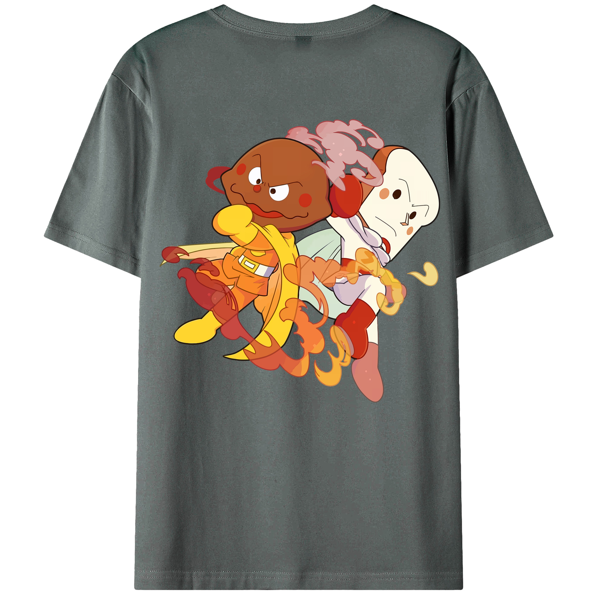 （画像用） アンパンマン Anpanman 綿100％ メンズ半袖Tシャツ（バックプリント） 通気性